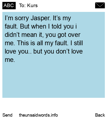 unsent message to Kurs