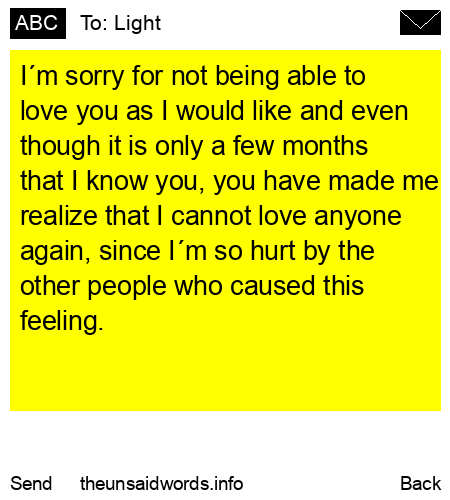 unsent message to Light