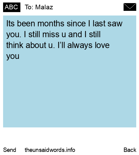 unsent message to Malaz