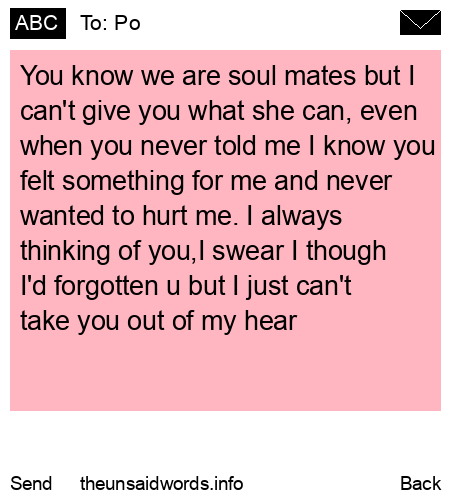 unsent message to Po