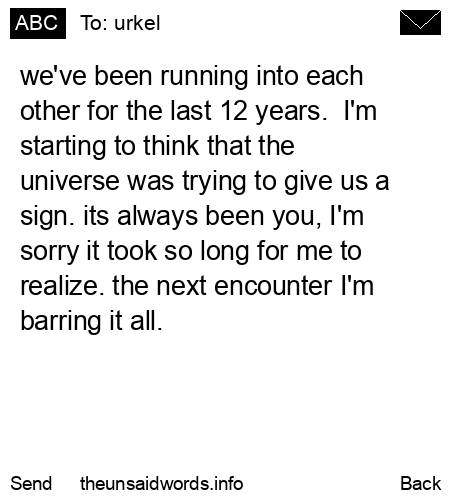 unsent message to urkel