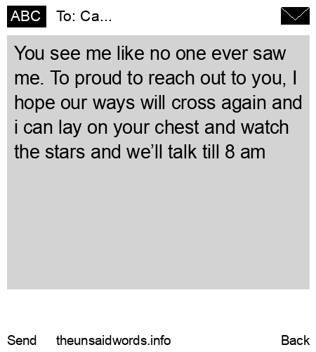 unsent message to Ca...