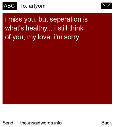 unsent message to artyom 