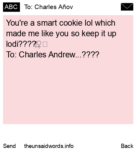 unsent message to Charles Añov