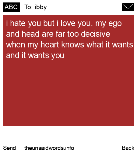 unsent message to ibby