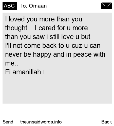 unsent message to Omaan