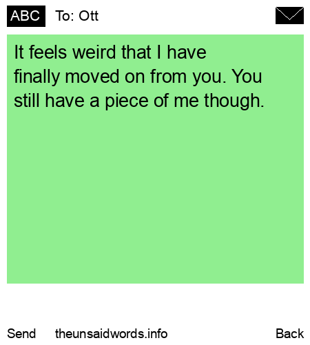 unsent message to Ott