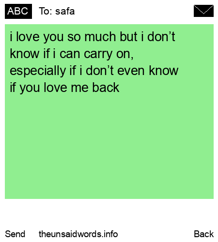 unsent message to safa
