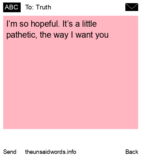 unsent message to Truth