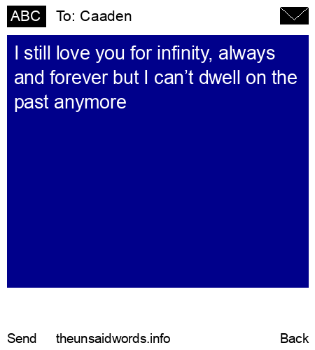 unsent message to Caaden