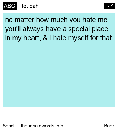 unsent message to cah