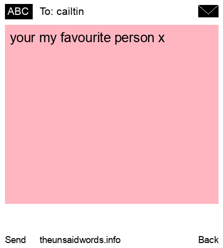 unsent message to cailtin