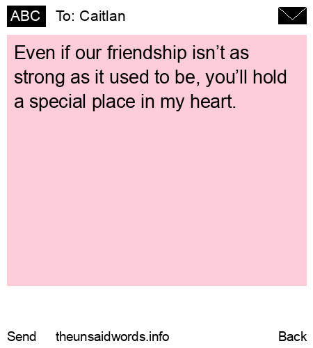 unsent message to Caitlan
