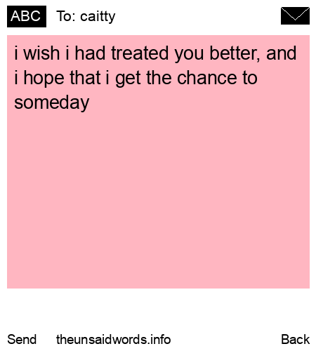 unsent message to caitty
