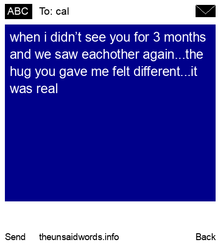 unsent message to cal