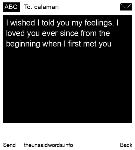 unsent message to calamari 