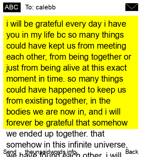 unsent message to calebb