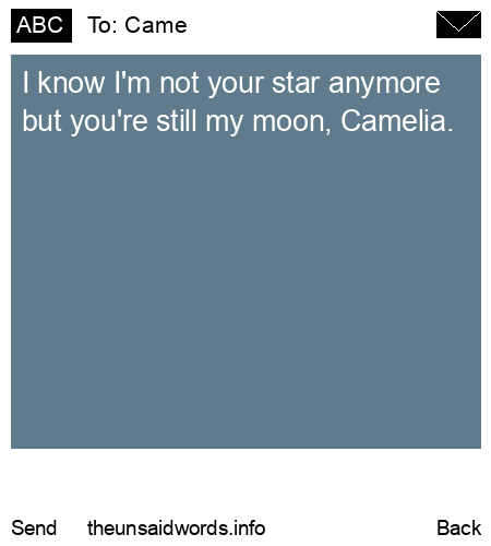 unsent message to Came