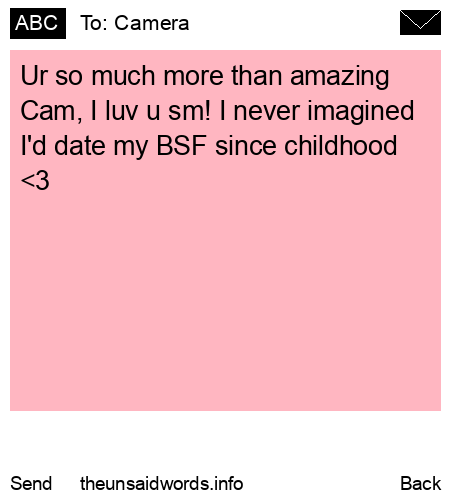 unsent message to Camera