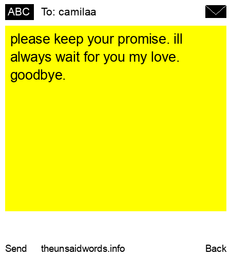 unsent message to camilaa