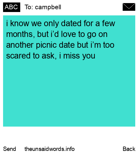 unsent message to campbell