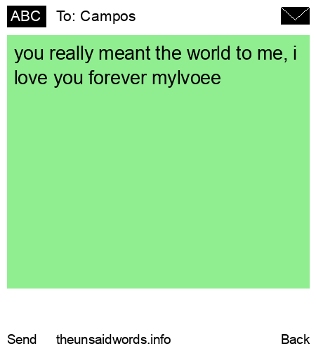 unsent message to Campos