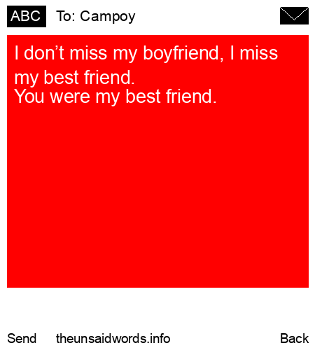 unsent message to Campoy 