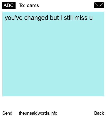 unsent message to cams