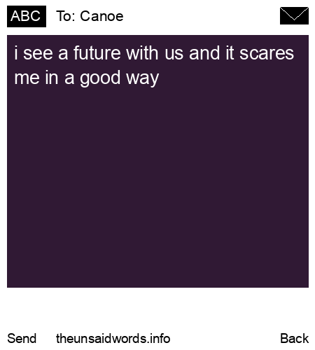 unsent message to Canoe