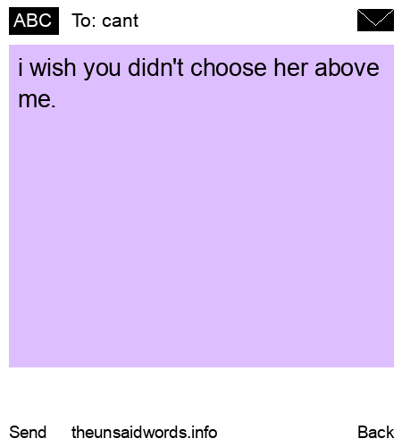 unsent message to cant