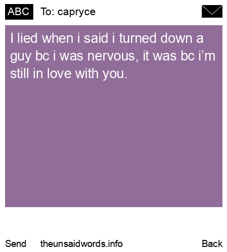 unsent message to capryce