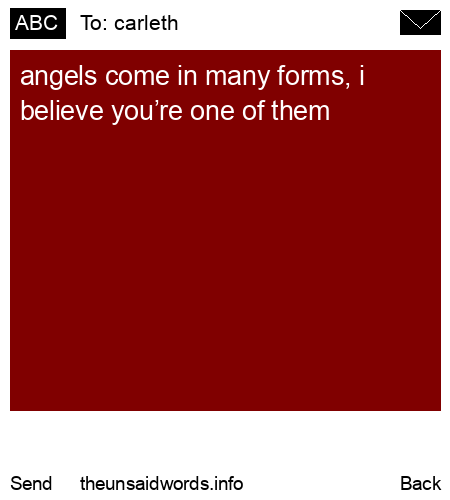unsent message to carleth