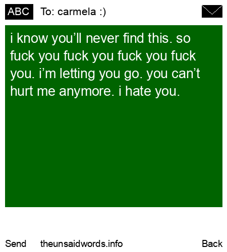 unsent message to carmela :)