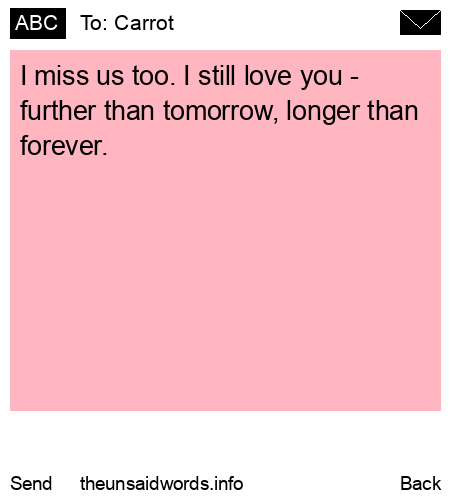 unsent message to Carrot