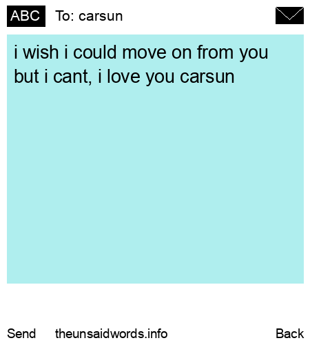 unsent message to carsun