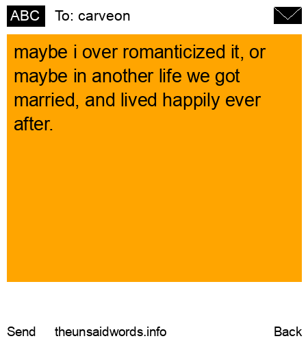 unsent message to carveon 