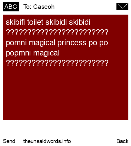 unsent message to Caseoh