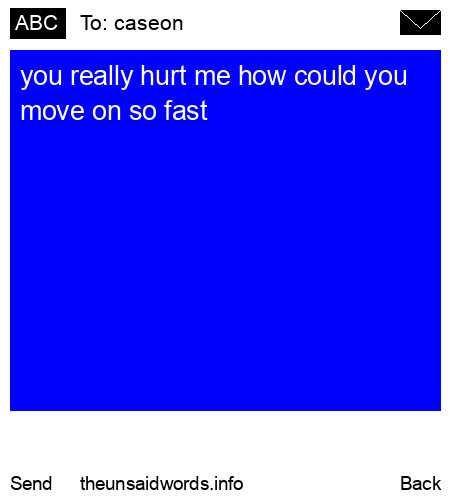 unsent message to caseon