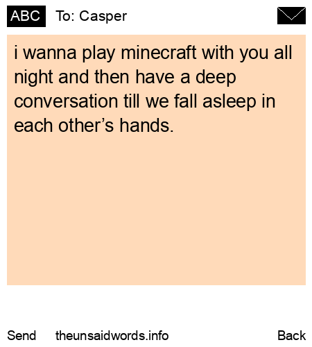 unsent message to Casper