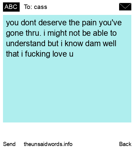 unsent message to cass
