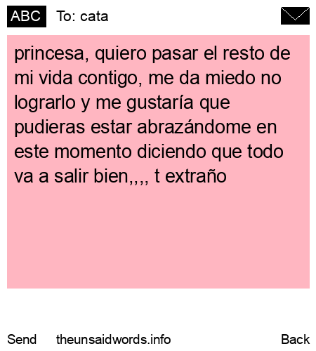 unsent message to cata