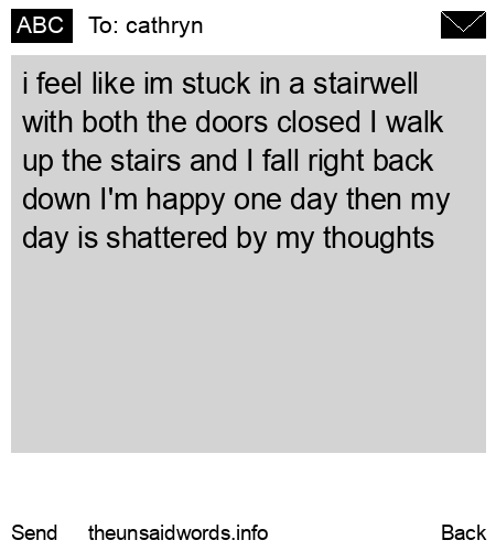 unsent message to cathryn