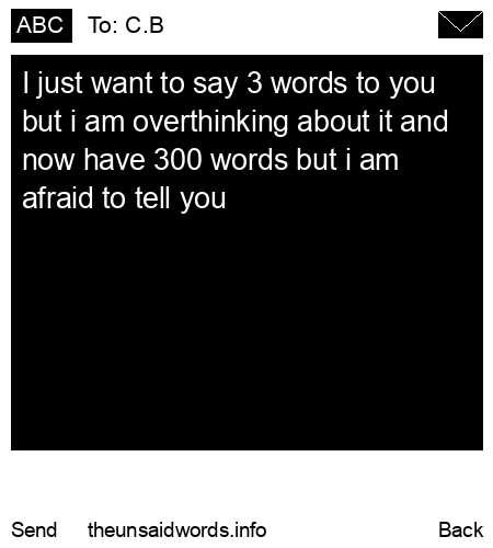 unsent message to C.B
