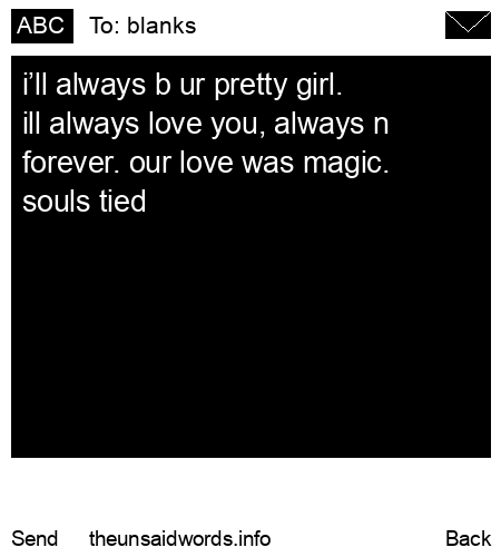 unsent message to blanks