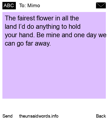 unsent message to Mimo