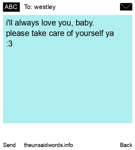 unsent message to westley