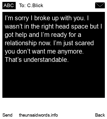 unsent message to C.Blick