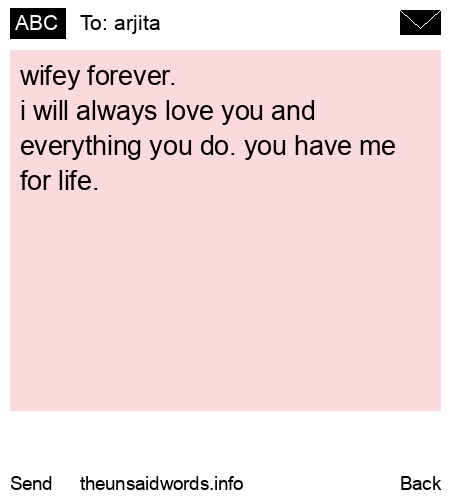 unsent message to arjita