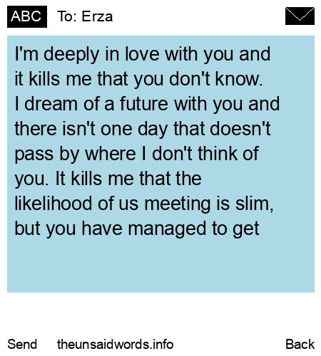 unsent message to Erza