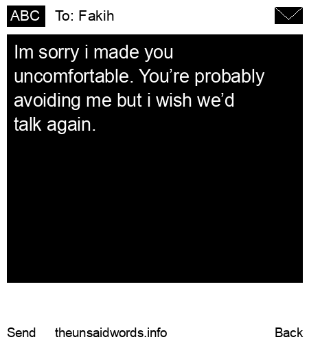 unsent message to Fakih